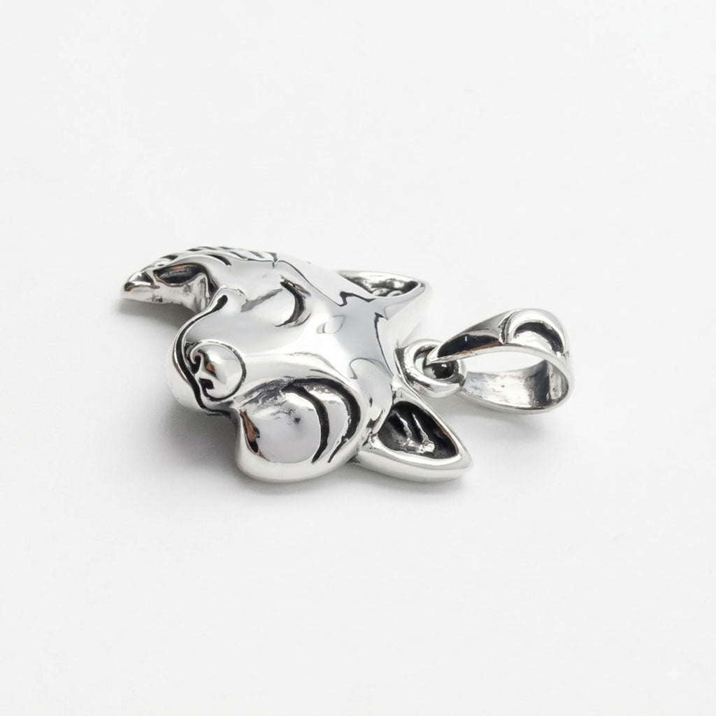 Wolf Sterling Silver Pendant TPD6507