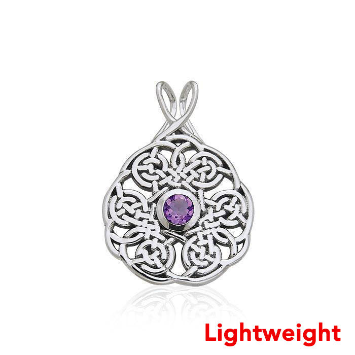 Lightweight Celtic Knotwork Silver Pendant TPD6511