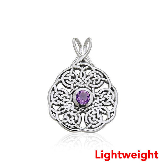 Lightweight Celtic Knotwork Silver Pendant TPD6511