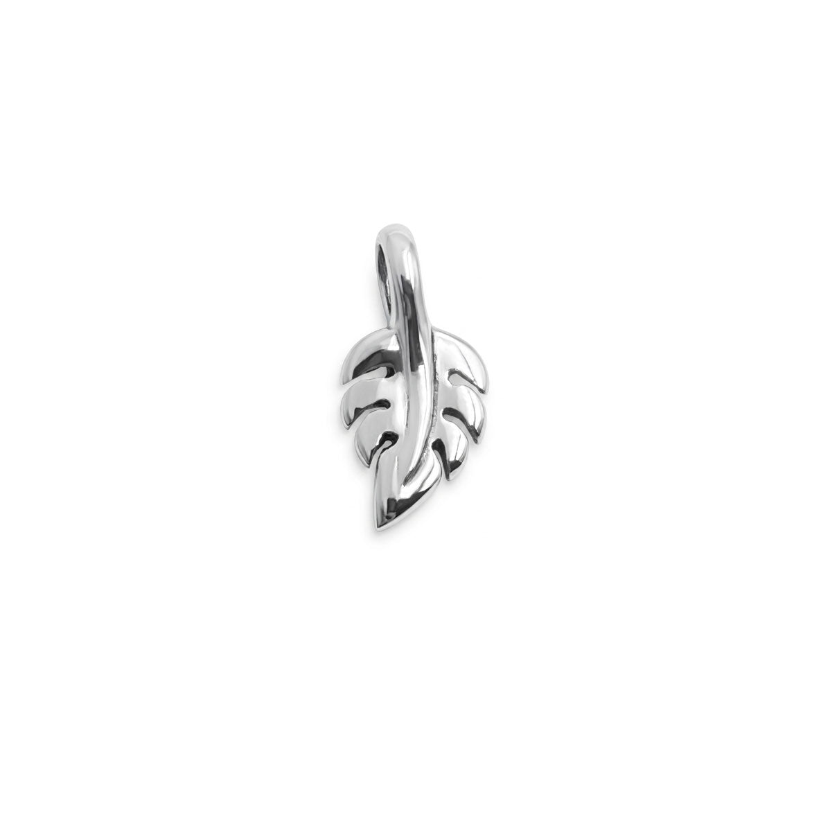 Leaf Sterling Silver Slider Pendant TPD6619