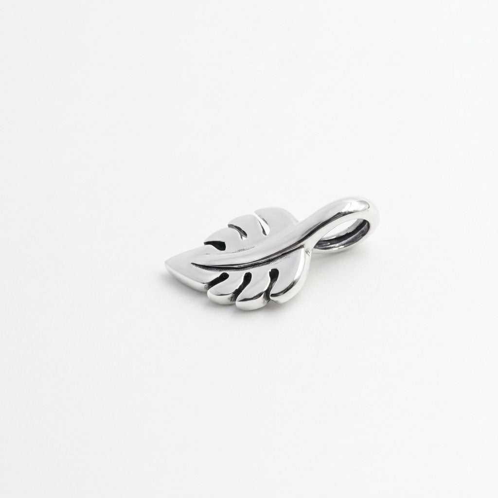 Leaf Sterling Silver Slider Pendant TPD6619