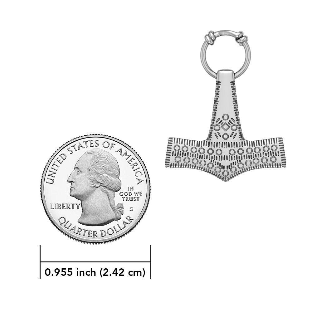 Thors Hammer, a powerful amulet ~ Sterling Silver Jewelry Pendant TPD677 - peterstone.dropshipping