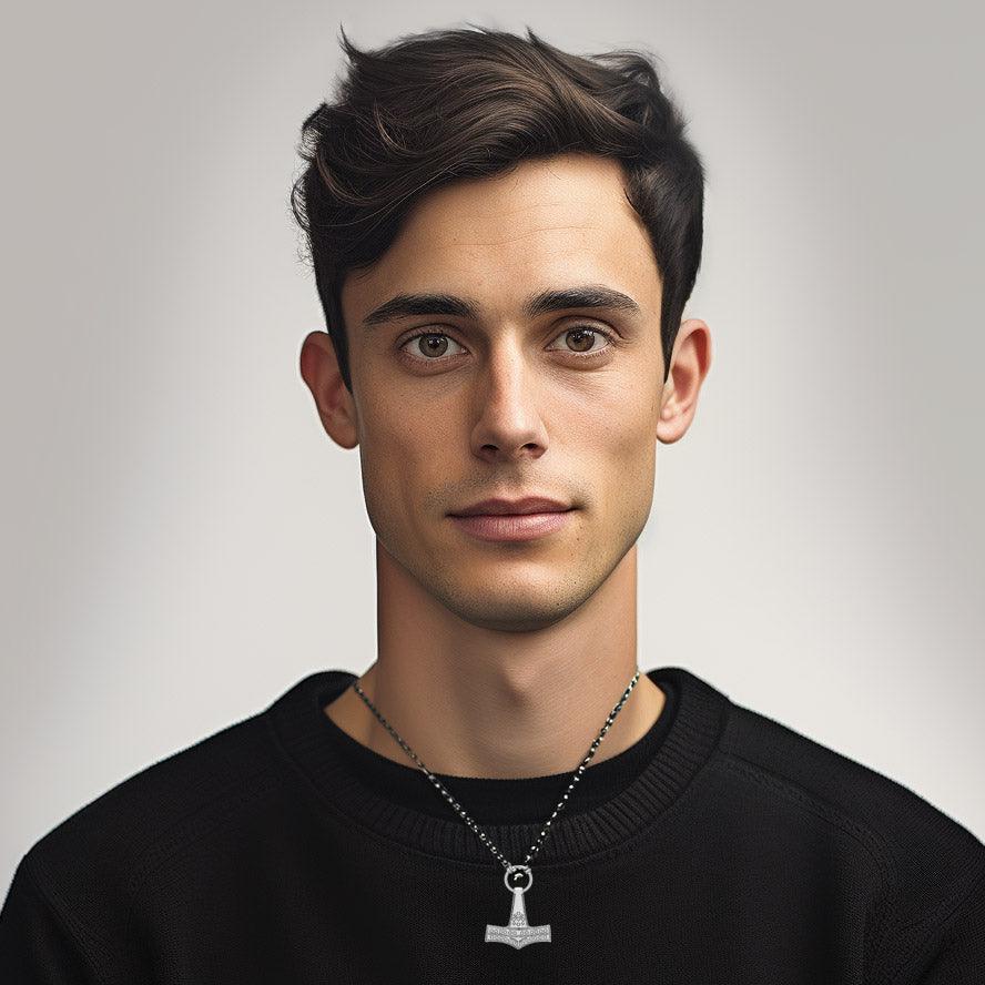 Thors Hammer, a powerful amulet ~ Sterling Silver Jewelry Pendant TPD677 - peterstone.dropshipping