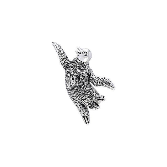 Dancing Penguin Sterling Silver Pendant TPD709