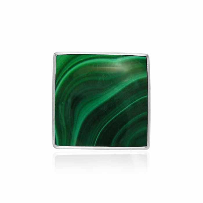 Square Cabochon Silver Pendant TPD715