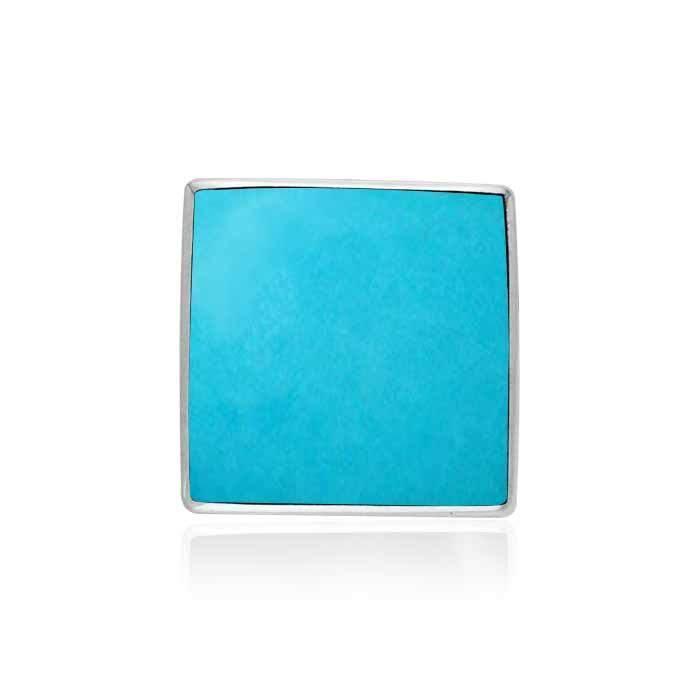 Square Cabochon Silver Pendant TPD715