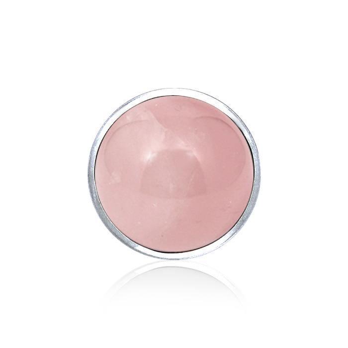 Circle Cabochon Silver Pendant TPD716