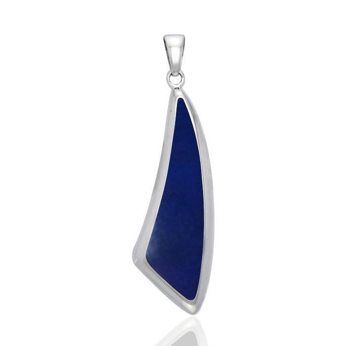 Trillion Cabochon Silver Pendant TPD718