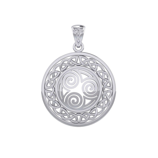 Celtic Knot Triskelion Spiral Pendant TPD727 - peterstone.dropshipping