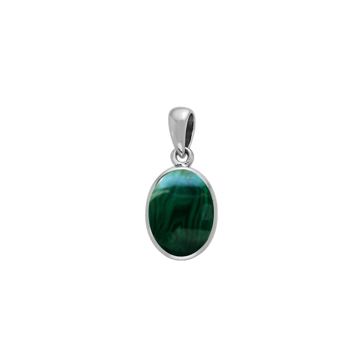 Oval Cabochon Silver Pendant TPD736*