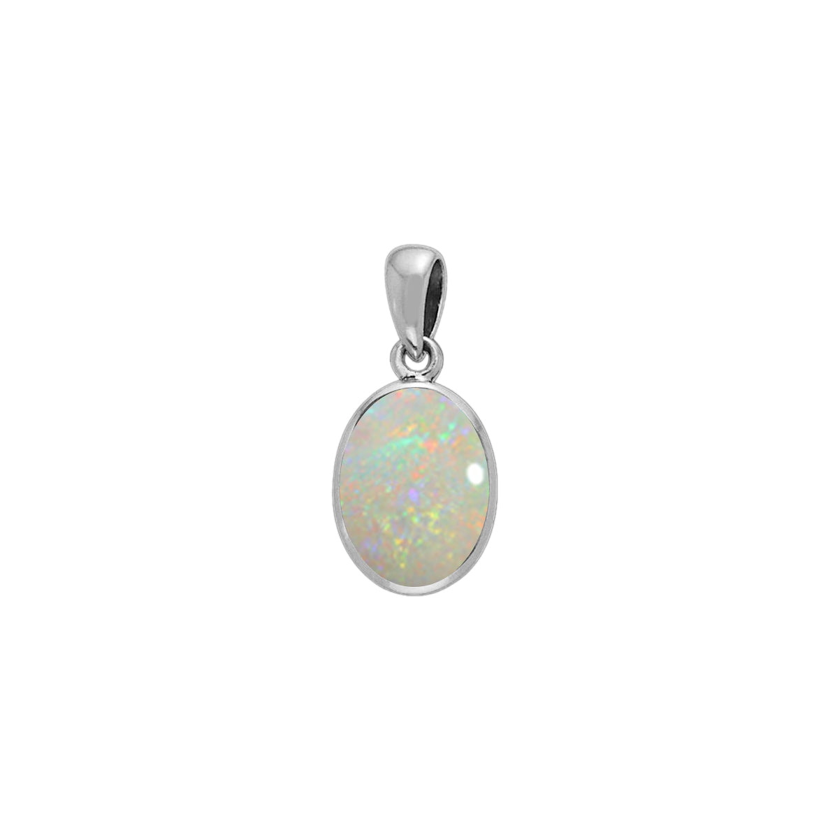 Oval Cabochon Silver Pendant TPD736*