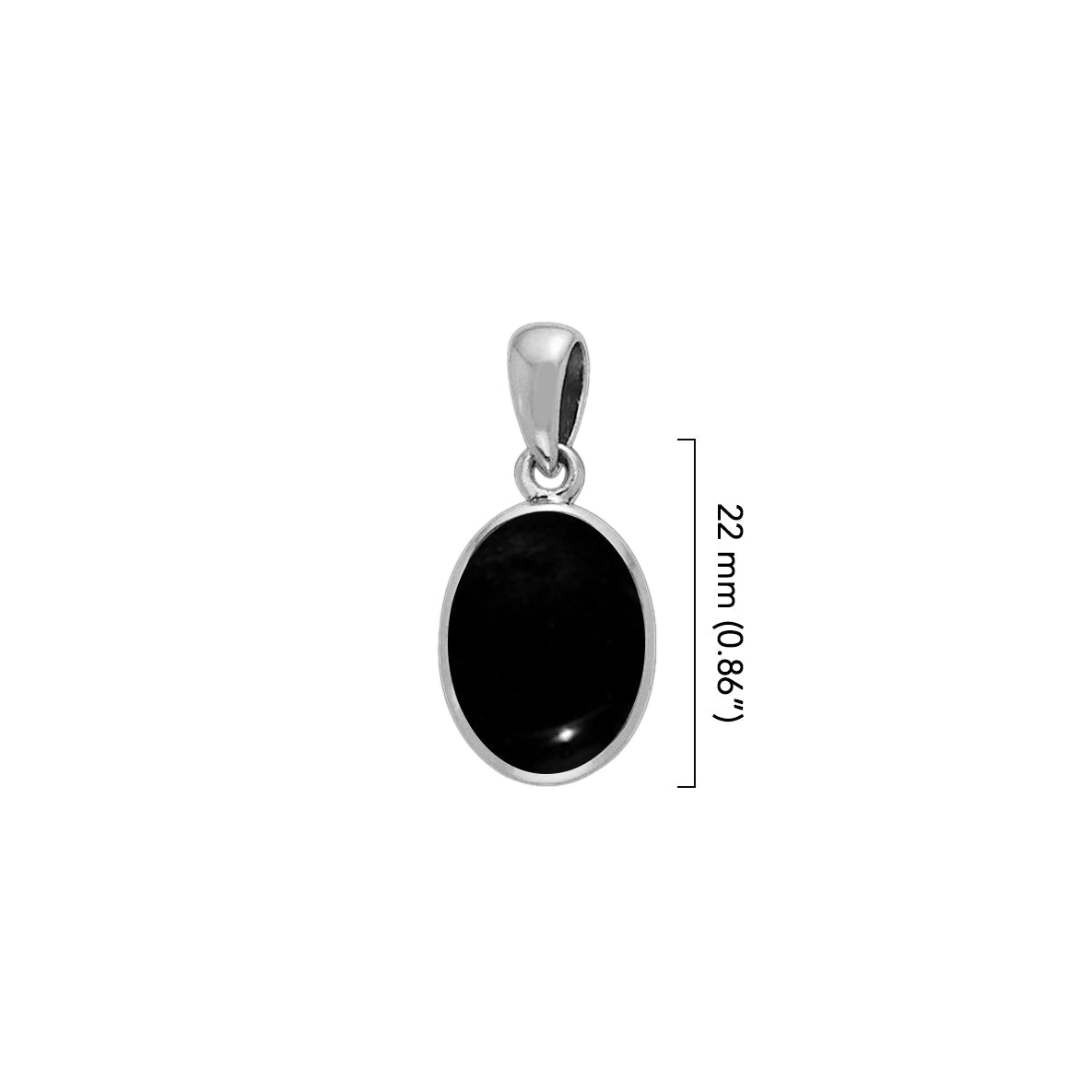 Oval Cabochon Silver Pendant TPD736*