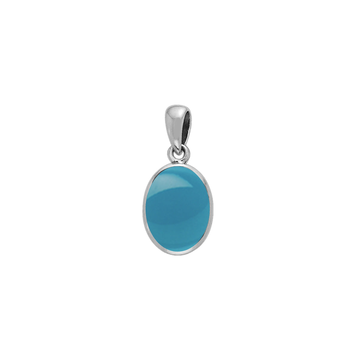 Oval Cabochon Silver Pendant TPD736*