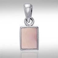 Rectangle Cabochon Silver Pendant TPD737