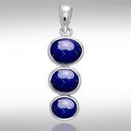 Tiered Cabochon Silver Pendant TPD738