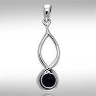 Infinity Cabochon Silver Pendant TPD739