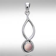 Infinity Cabochon Silver Pendant TPD739