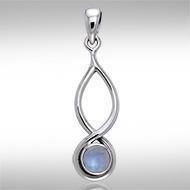 Infinity Cabochon Silver Pendant TPD739