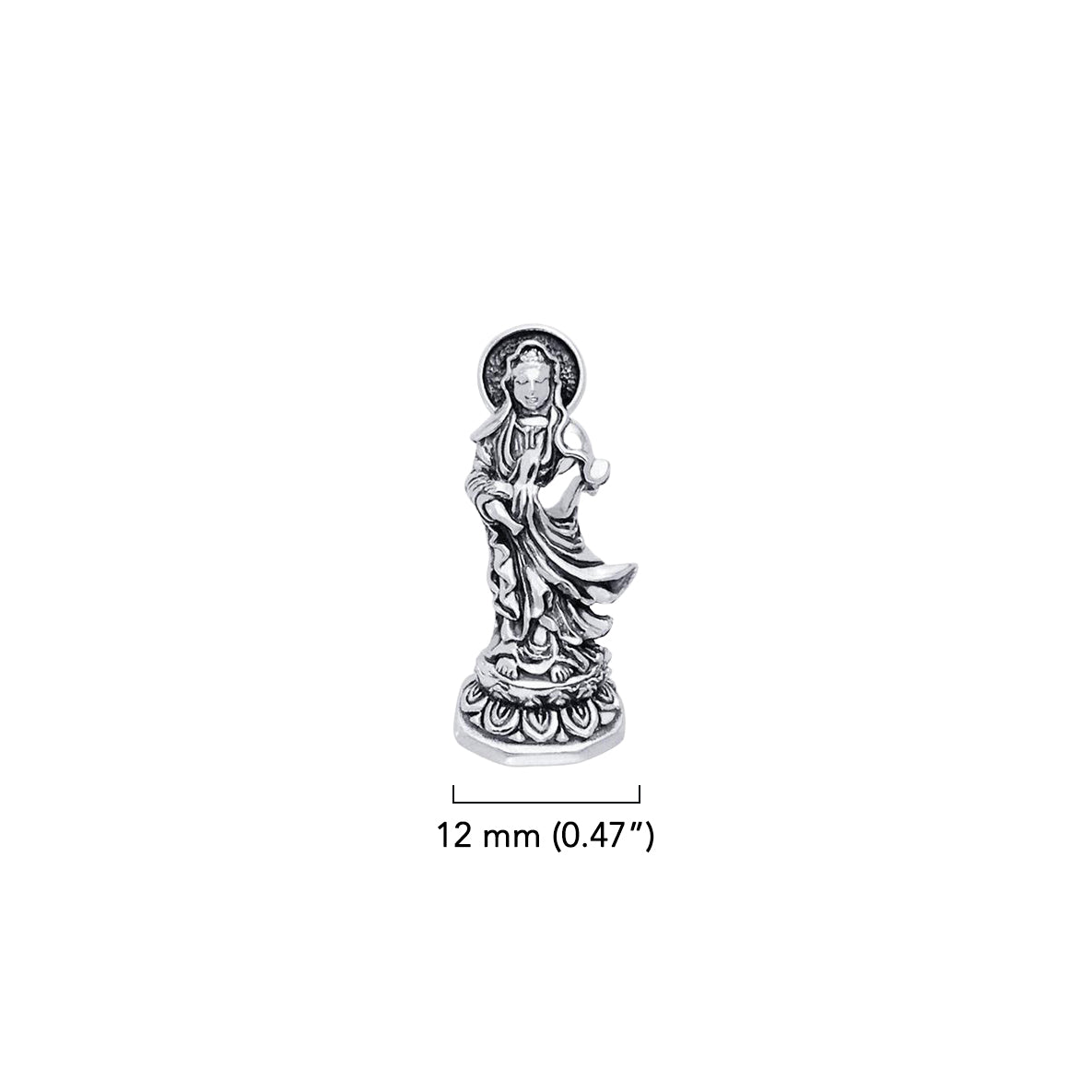 Guan Yin Sterling Silver Pendant TPD755