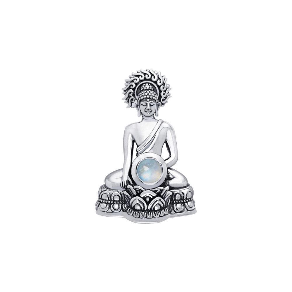 Buddha Time of Meditation Sterling Silver Pendant TPD786