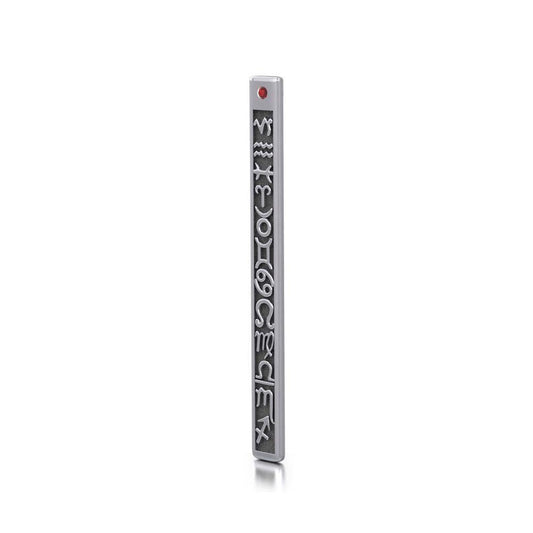 Zodiac Symbols Column Silver Pendant TPD846