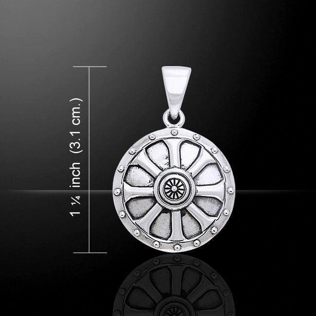 Viking Shield Sterling Silver Pendant TPD862