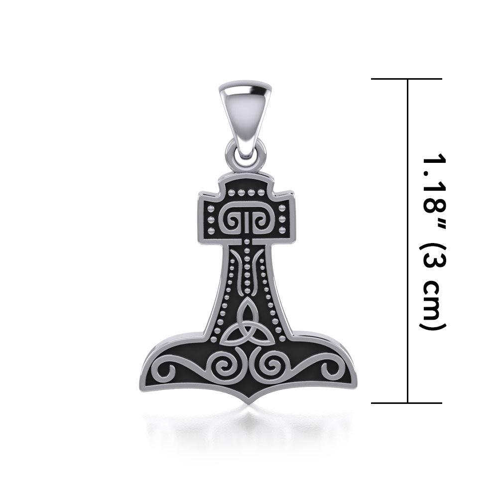Thor’s Hammer Sterling Silver – a powerful amulet Pendant TPD864