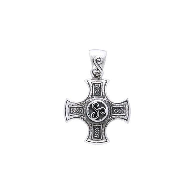 Celtic Cross of Harmony Silver Pendant TPD961