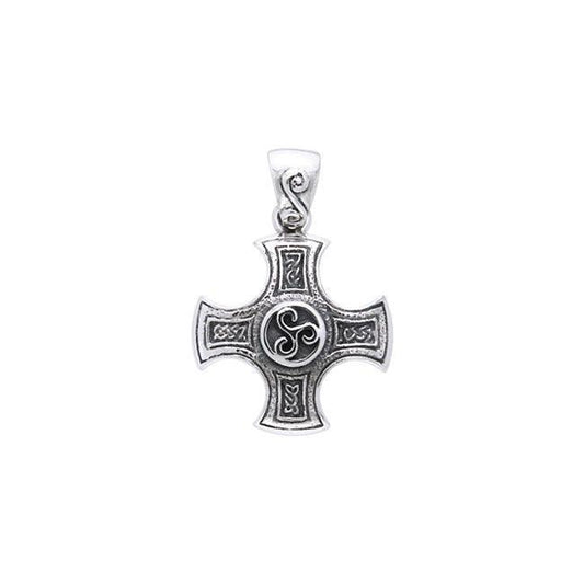 Celtic Cross of Harmony Silver Pendant TPD961