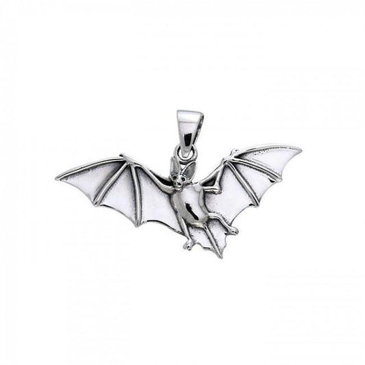 Creator of the Night ~ Sterling Silver Bat Pendant Jewelry TPD978