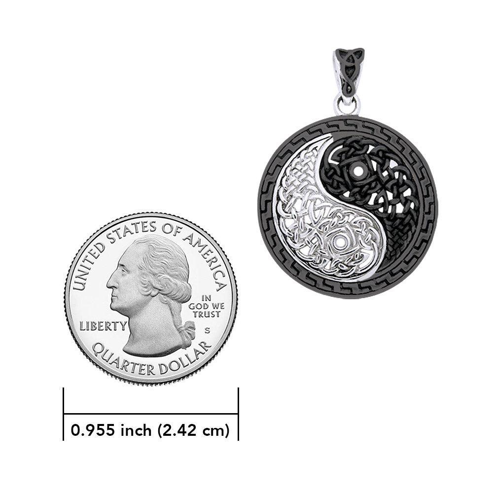 Heal and balance ~ Celtic Knotwork Yin Yang Pendant Jewelry TPD985 - Wholesale Jewelry