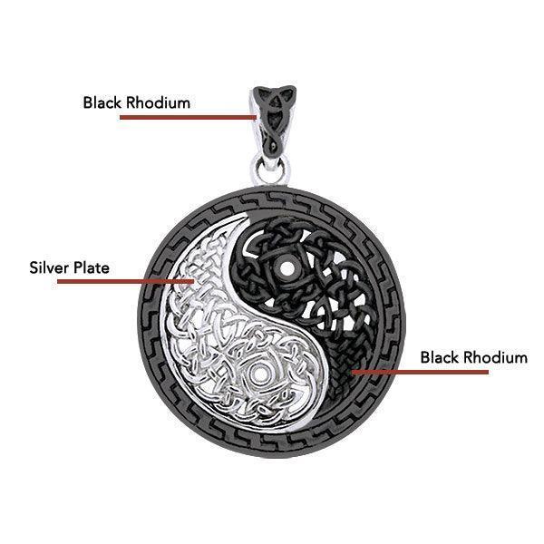 Heal and balance ~ Celtic Knotwork Yin Yang Pendant Jewelry TPD985 - Wholesale Jewelry