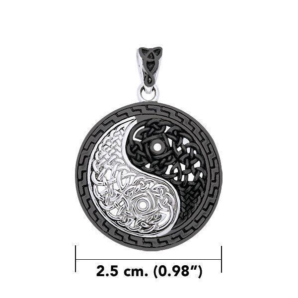 Heal and balance ~ Celtic Knotwork Yin Yang Pendant Jewelry TPD985 - Wholesale Jewelry