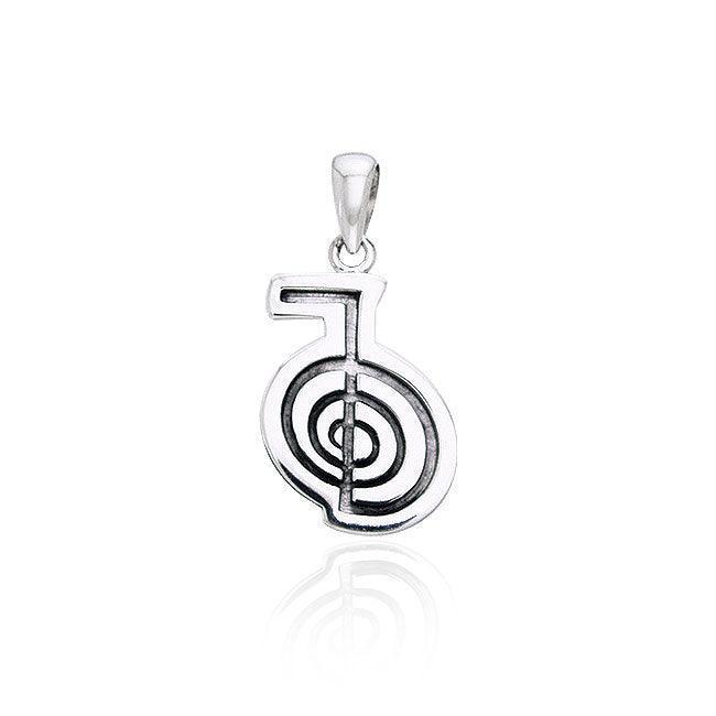 Reiki Spiral Silver Pendant TPD997