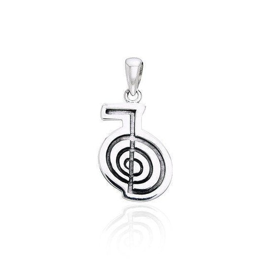 Reiki Spiral Silver Pendant TPD997
