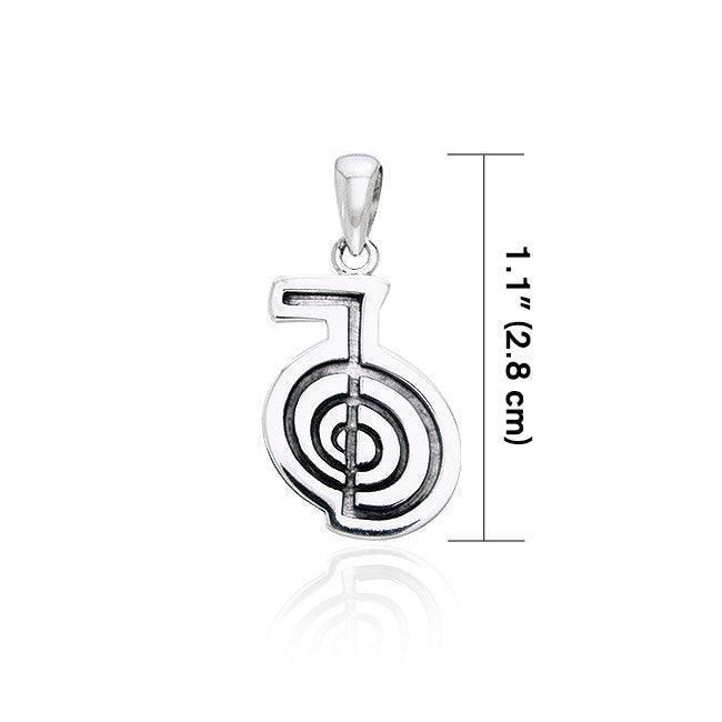 Reiki Spiral Silver Pendant TPD997