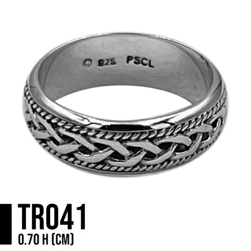 Eternity remains ~ Celtic Knotwork Sterling Silver Ring TR041