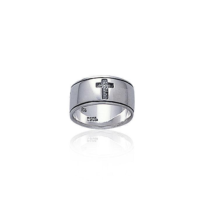 Silver Cross Ring TR1086