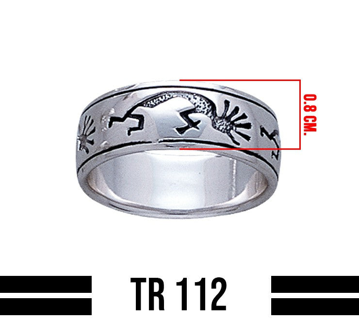 Kokopelli Sterling Silver Ring TR112