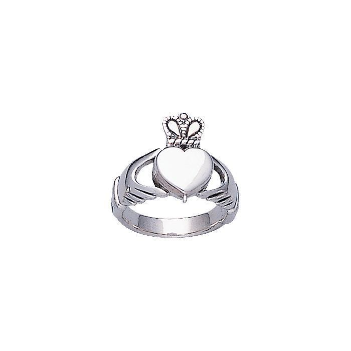 Irish Claddagh Silver Poison Ring TR1166