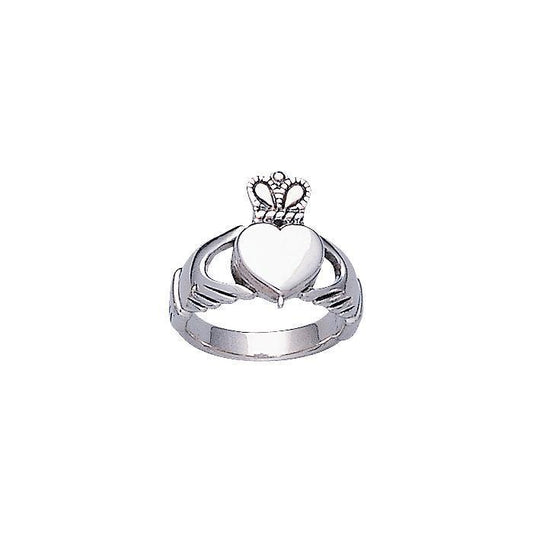 Irish Claddagh Silver Poison Ring TR1166