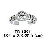 Silver Pentagram Pentacle Toe Ring TR1201