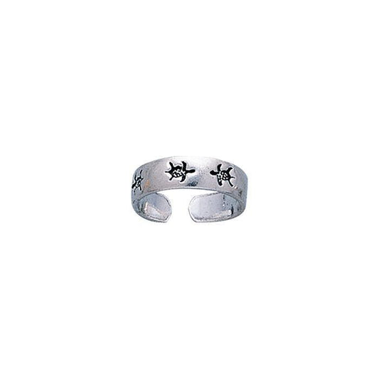 Silver Turtle Toe Ring TR1202