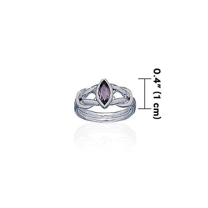 Celtic Knotwork Sterling Silver Ring TR1421