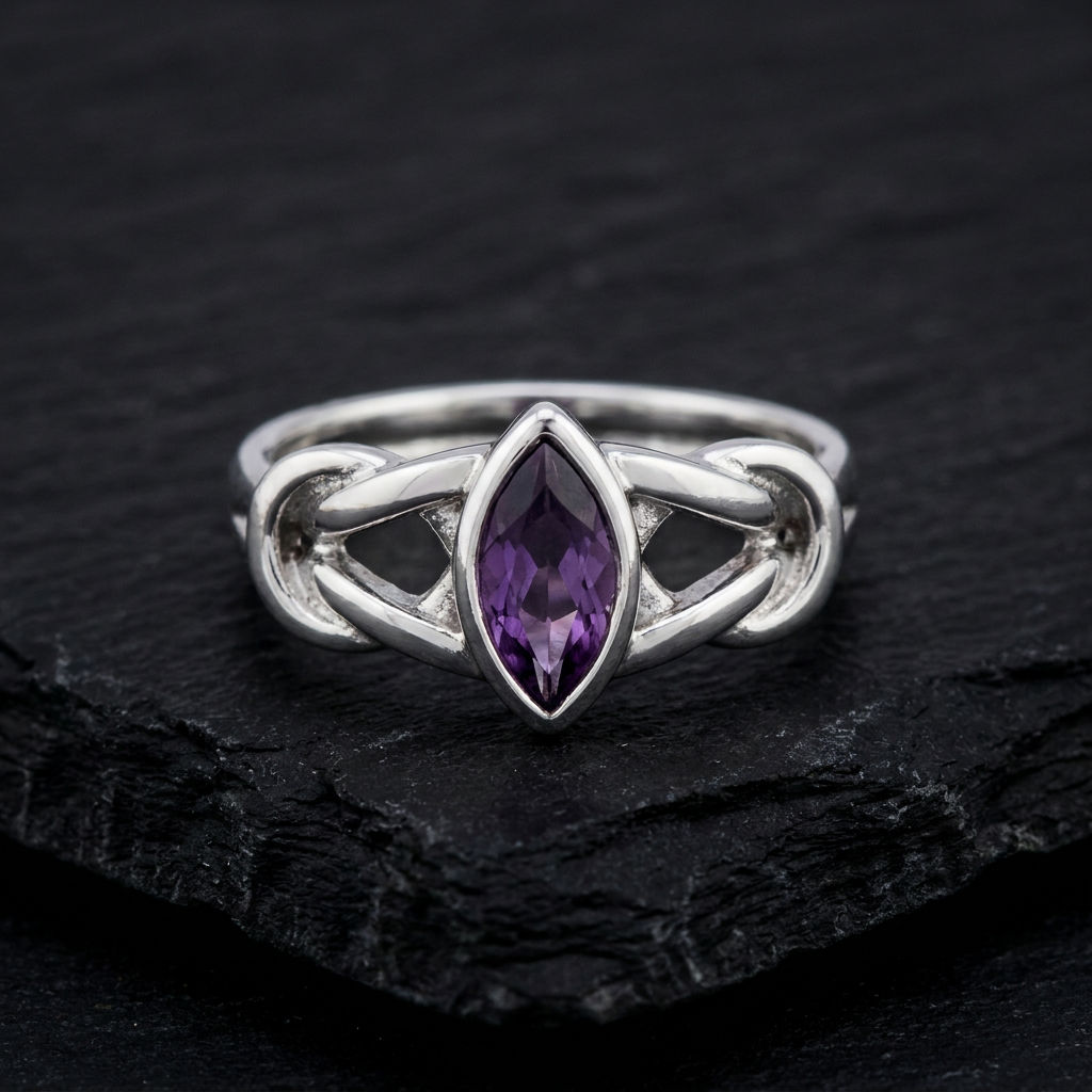 Celtic Knotwork Sterling Silver Ring TR1421