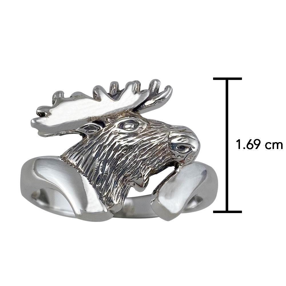 Moose Head Silver Ring TR1435
