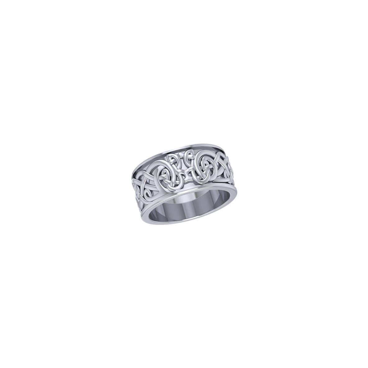 Pentagram Pentacle Sterling Silver Spinner Ring TR1695