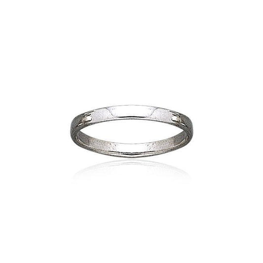 Plain Thin Sterling Silver Ring TR1701