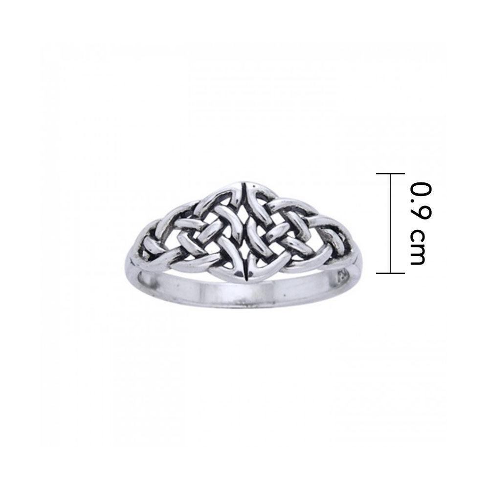 Celtic Knotwork Sterling Silver Ring TR1764