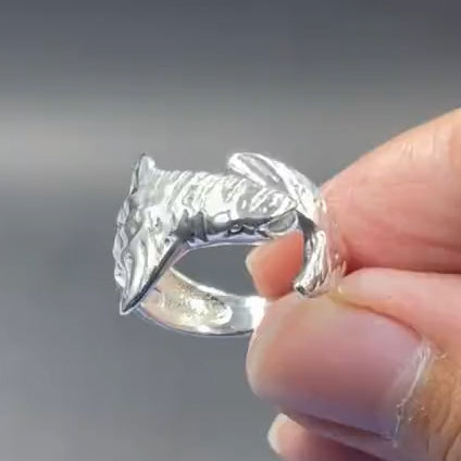 Whale Shark Sterling Silver Ring TR1849